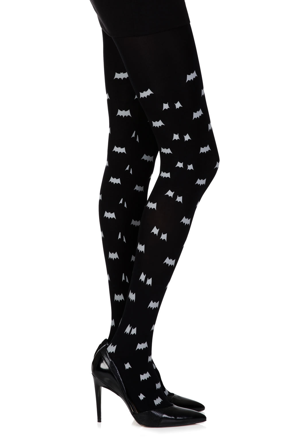 Zohara "Super Hero" Black Print Tights