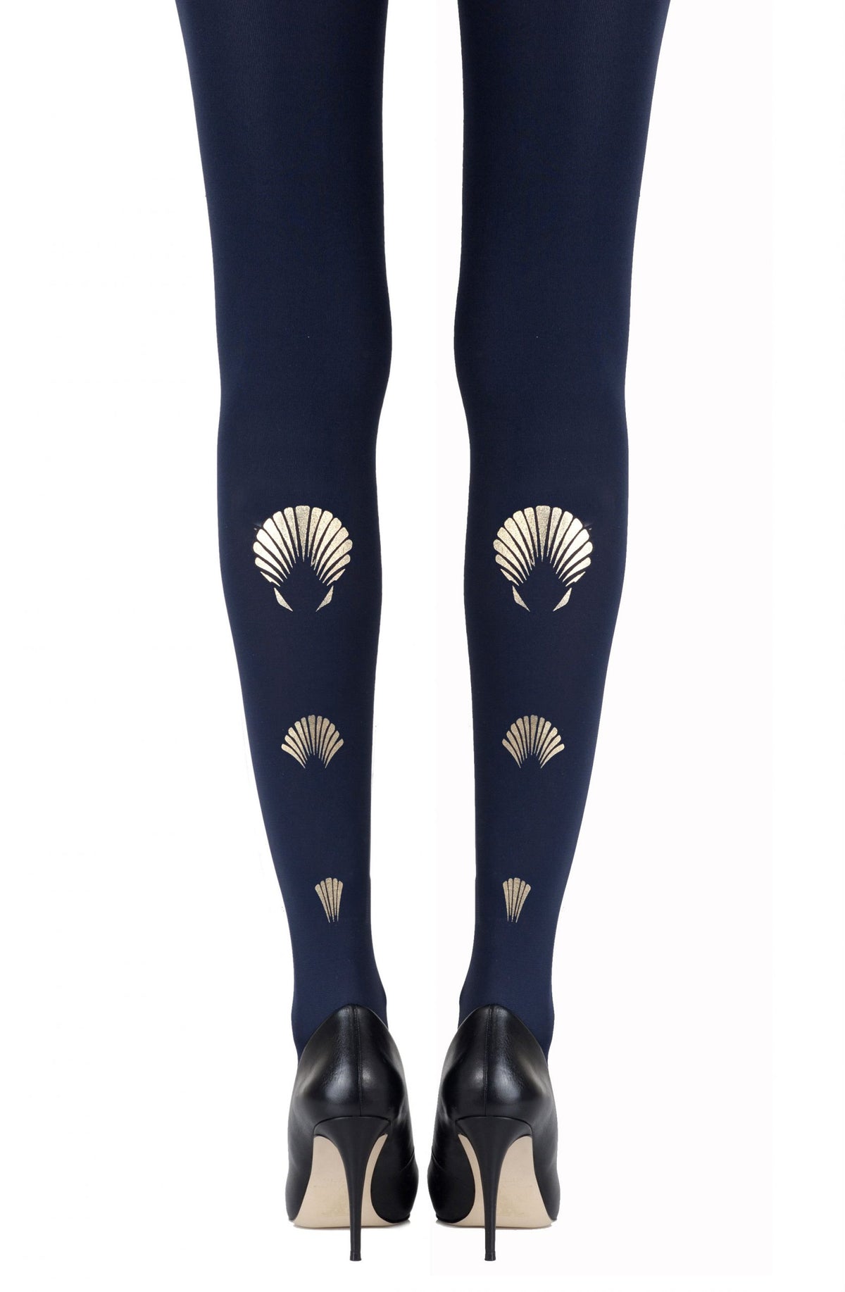 Zohara "What The Shell" Gold Print Tights